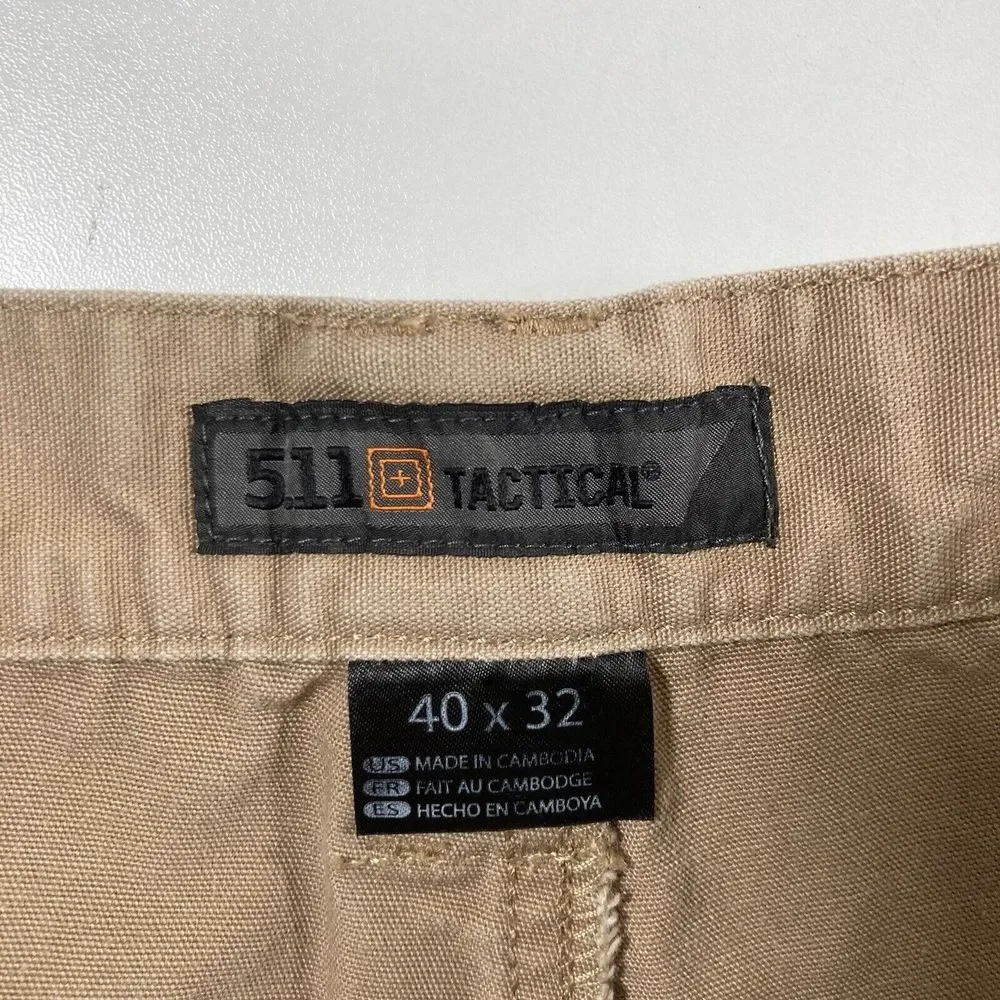 5.11 Tactical Taclite Pro Pants 37x29 Ripstop Cargo‎ Work Beige (Tag 40x32)